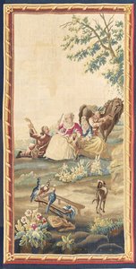 Eine von einem Paar Louis XVI pastorale Tapisserien, Aubusson, ca. 1775
