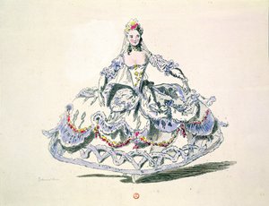 Opernkostüm, aus der Menus Plaisirs Sammlung, Faksimile von A. Guillaumot Fils