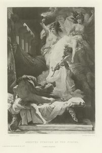 Orestes verfolgt von den Furien von French School