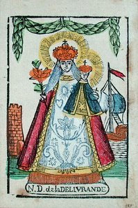 Unsere Liebe Frau von Delivrande, Pilgerandenken, ca. 1820-30 von French School