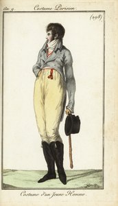 Outfit eines jungen Mannes oder Incroyable, Mai 1801