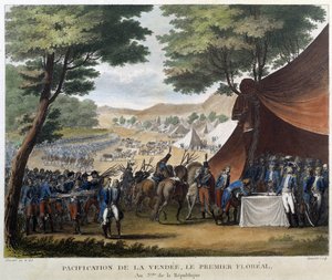 Befriedung der Vendée, der Erste Floréal, Jahr 3 der Republik
