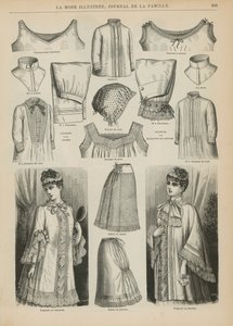 Seite aus La Mode Illustrée, 1885 von French School