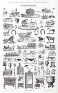 Seite aus Vignettes Typographiques (Gravur) von French School