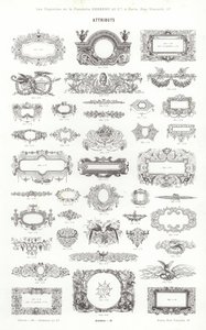 Seite aus Vignettes Typographiques von French School