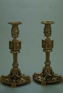 Paar Kerzenhalter von Boucheron, 1783 von French School