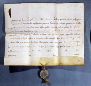 Päpstliche Bulle von Papst Innozenz IV. (gest. 1254) gegen die Albigenser