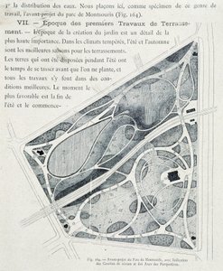 Parc du Montsouris: Plan des Gartens im Voraus