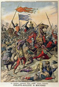 Philippe-Auguste bei Bouvines, Illustration aus Le Petit Journal, 27. Juli 1914