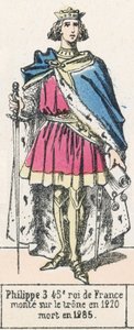Philipp III., 45. König von Frankreich, bestieg den Thron 1270, gestorben 1285 von French School