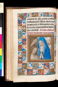 Pietà aus dem Stundenbuch, MS 92 f.18v, Westfrankreich von French School