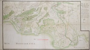 Plan der Abteilungen von Arles, 1789 von French School