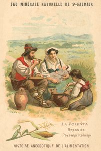 Polenta, Mahlzeit der italienischen Bauern