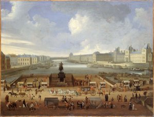 Pont Neuf und der Louvre, ca. 1669 von French School