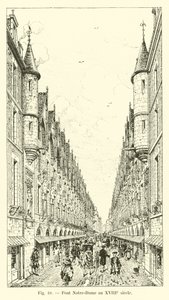 Pont Notre-Dame im 18. Jahrhundert von French School