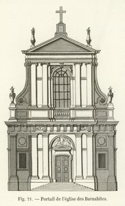 Portal der Kirche der Barnabiten von French School