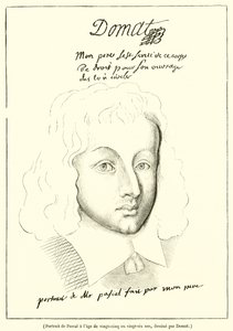 Porträt von Pascal im Alter von fünfundzwanzig oder sechsundzwanzig Jahren (Gravur)