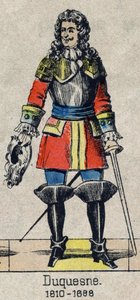 Porträt von Abraham, Marquis Duquesne (1610 - 1688), französischer Seemann. Bild von Epinal aus dem späten 19. Jahrhundert. von French School