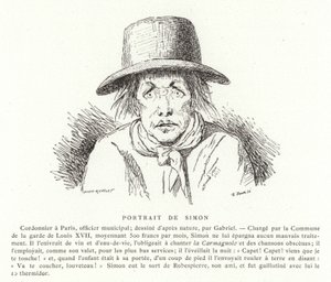 Porträt von Antoine Simon von French School