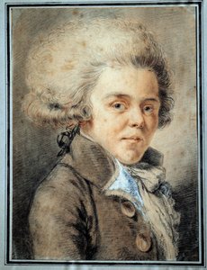 Porträt von Antoine de Rivarol (1753-1801) französischer Polemiker und Schriftsteller Aquarell der französischen Schule