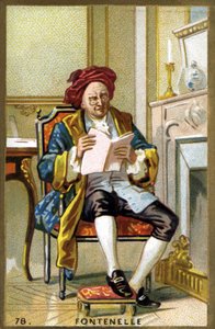 Porträt von Bernard Le Bouyer (Le Bovier) de Fontenelle (1657-1757) von French School