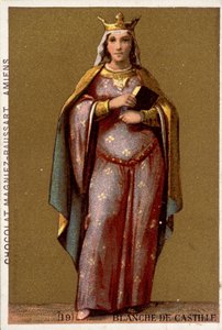 Porträt von Blanche de Castille, Königin von Frankreich (1188-1252).