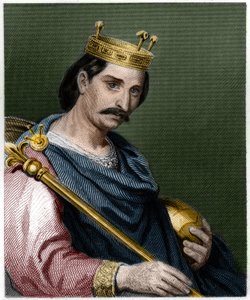 Porträt von Karl II. der Kahle (823 - 877), König von Frankreich - in „Histoire des Francais“ von Lavallee, Gravur