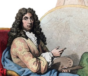 Porträt von Charles Lebrun (Le Brun) (1619-1690), französischer Maler und Kunsttheoretiker von French School