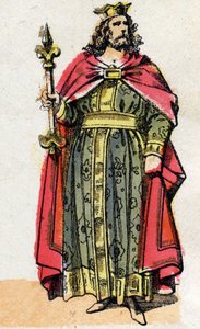 Porträt von Childebert I (ca. 497 - 558), König der Franken
