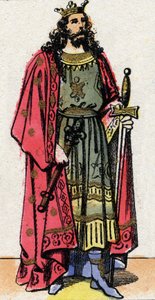 Porträt von Chilperich I., König der Franken von 561 bis 584. von French School