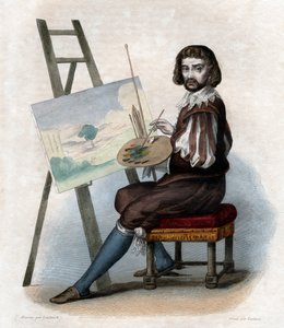 Porträt von Claude Gellée genannt Le Lorrain (1600-1682), französischer Maler von French School