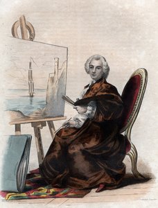 Porträt von Claude Joseph Vernet (1714-1789), französischer Maler von French School