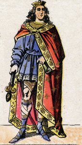 Porträt von Clovis II., König der Franken (ca. 633-657). von French School