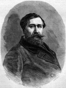 Porträt von Graf Alfred Emilien de Nieuwerkerke (1811-1892), französischer Bildhauer und hoher Beamter. Gravur in „Le Monde Illustré“ Nr. 212 vom 4. Mai 1861. von French School