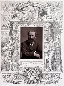 Porträt von Edouard Manet von French School