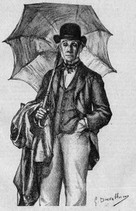Porträt von Ernest Legouve (1807-1903), französischer Dichter, Romanautor und Dramatiker, Mitglied der Académie Française. Gravur in „La gazette du dimanche“ vom 9. Januar