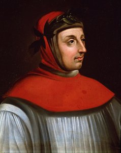 Porträt von Francesco Petrarca, genannt Petrarch (Gemälde) von French School