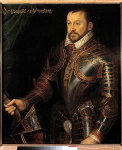 Porträt von François I., Herzog von Montmorency, Marschall von Frankreich (1530-1579) in Rüstung von French School