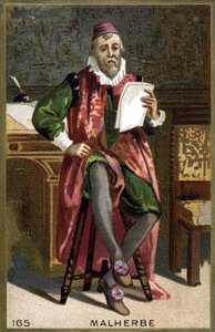 Porträt von François de Malherbe (1555-1628). Chromolithografie des 19. Jahrhunderts
