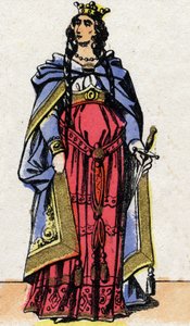 Porträt von Fredegonde, Königin von Neustrien von French School