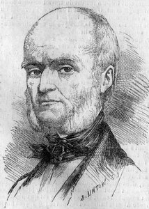 Porträt von Frédéric Millet (1796-1859), französischer Miniaturist. Gravur in „Le Monde Illustré“ Nr. 133 vom 29. Oktober. von French School
