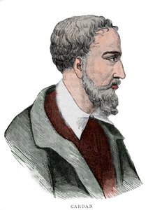 Porträt von Gerolamo Cardano (Girolamo Cardano, Hieronymus Cardanus oder Jerome Cardan).
