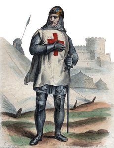 Porträt von Gottfried von Bouillon (104061-1100), fränkischer Ritter, einer der Anführer des Ersten Kreuzzugs von French School