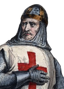 Porträt von Gottfried von Bouillon (104061-1100), fränkischer Ritter, einer der Anführer des Ersten Kreuzzugs von French School