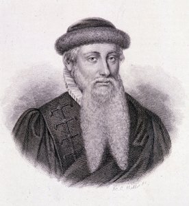 Porträt von Gutenberg - in „Porträt nützlicher Männer“