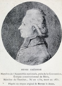 Porträt von Henri, bekannt als der Abbé Grégoire (1750-1831), französischer Geistlicher und Politiker von French School