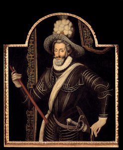 Porträt von Heinrich IV. in weißer Kürass und Feder, König von Frankreich und Navarra (1553-1610)