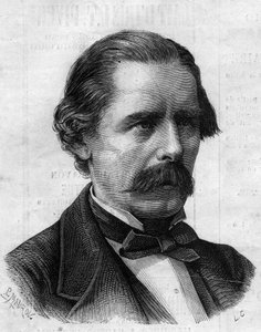 Porträt von Henry Thompson (1820-1904), englischer Arzt, Chirurg von Napoleon III. Gravur in „Le Monde Illustré“ Nr. 825 vom 1. Februar 1873. von French School