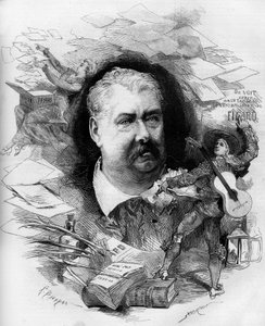 Porträt von Hippolyte de Villemessant (1810-1879), französischer Journalist, Gründer des „Figaro“. Gravur in „Le Monde Illustré“ Nr. 1151 vom 19. April 1879