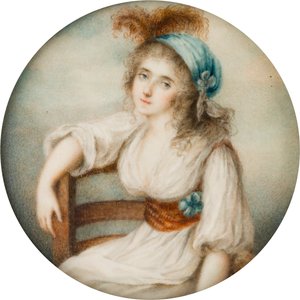 Porträt von Hon. Lucy Byng, 1. Gräfin von Bradford (1766-1844), ca. 1786-1844